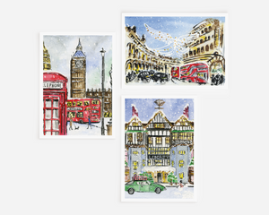 London Christmas Cards Multi-pack