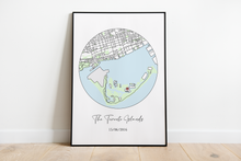 Load image into Gallery viewer, Personalised Map Print