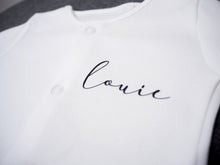 Load image into Gallery viewer, Personalised Baby Sleepsuit