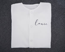 Load image into Gallery viewer, Personalised Baby Sleepsuit