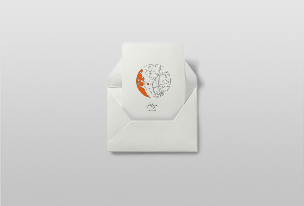 Personalised Map Cards